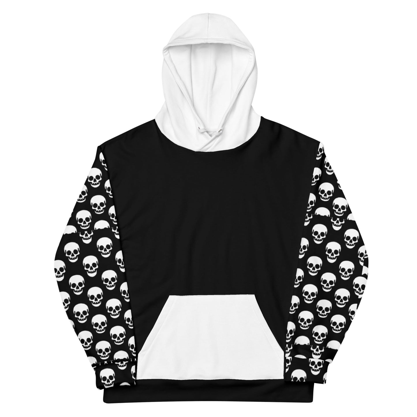 Skull Print Recycled Hoodie
