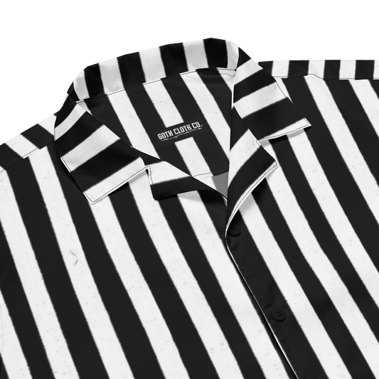 Bug Juice Boogie Gestreiftes Button-Up Hemd