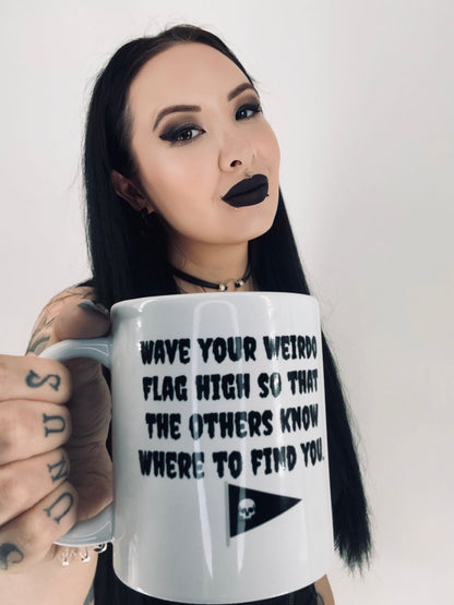 Weirdos-United Weiße glänzende Tasse