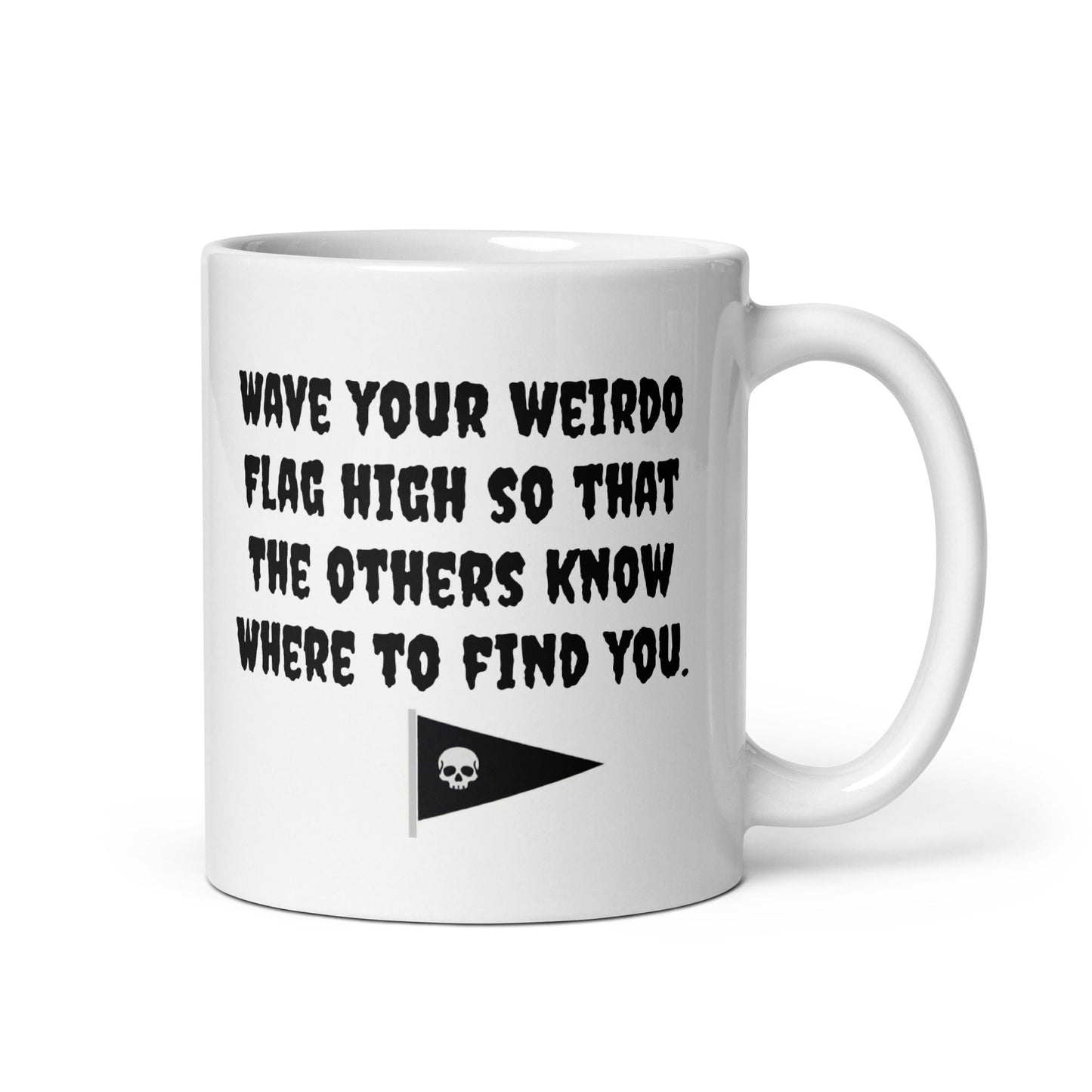 Weirdos-United Weiße glänzende Tasse