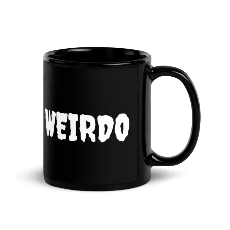 Weirdos-United: WEIRDO Black Glossy Mug