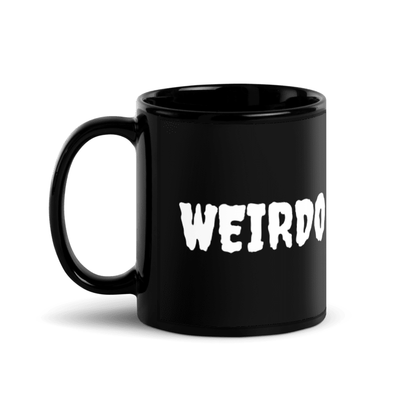 Weirdos-United: WEIRDO Black Glossy Mug