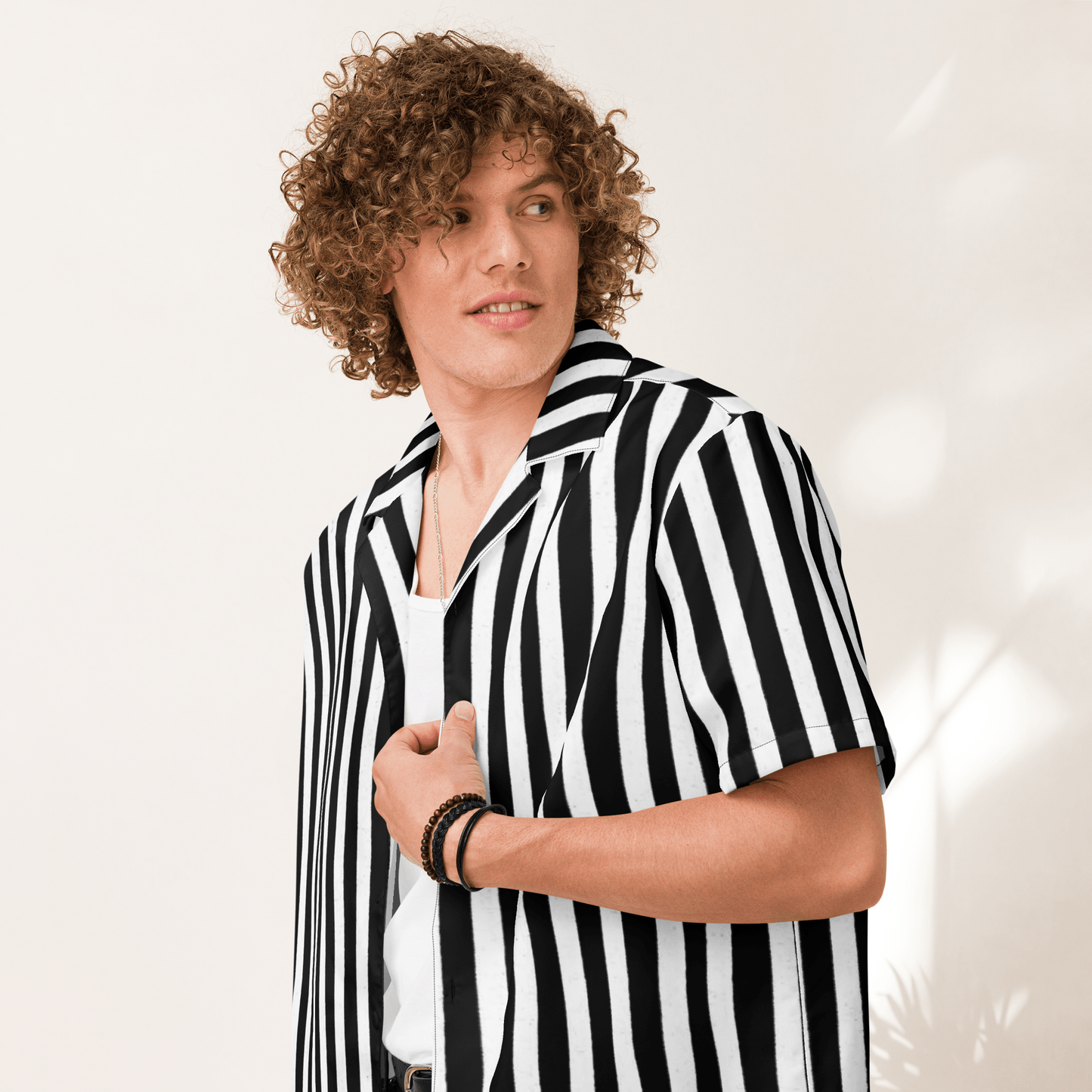Bug Juice Boogie Gestreiftes Button-Up Hemd