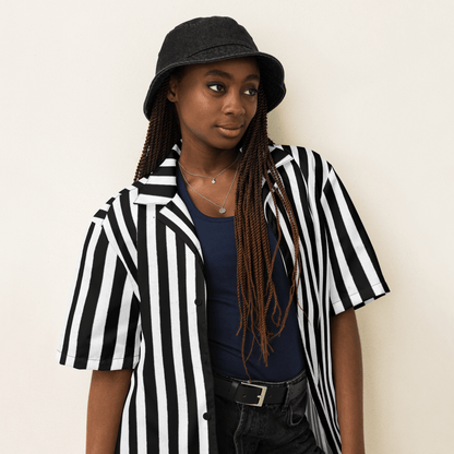 Bug Juice Boogie Gestreiftes Button-Up Hemd