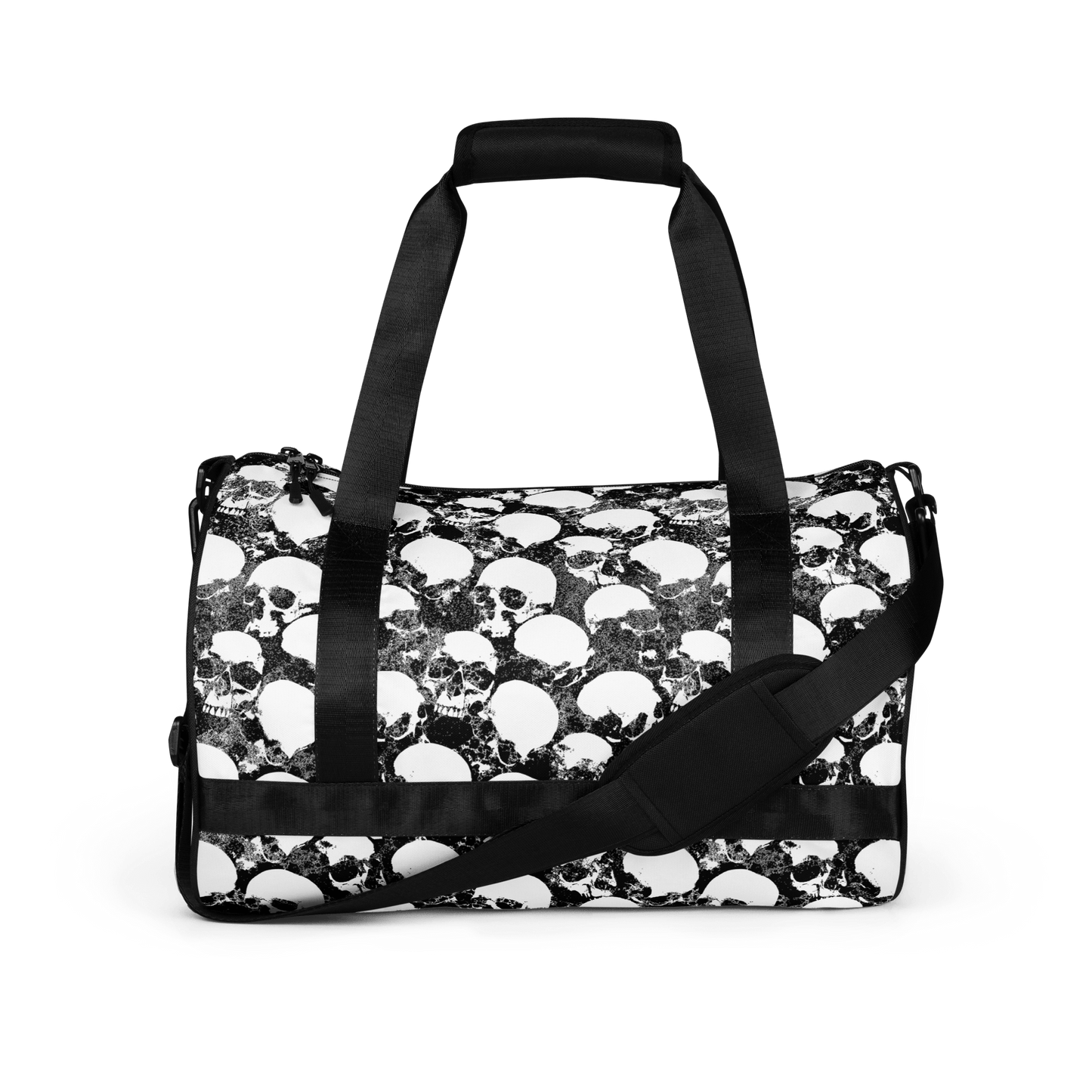Grunge-Totenkopf-Sporttasche