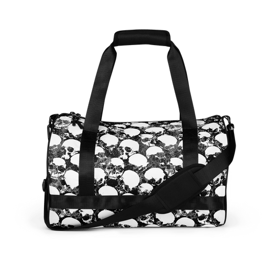 Grunge-Totenkopf-Sporttasche